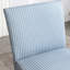 Siège à rayures bleues - Rembourrage en mousse confortable, fabrication en bois, rehausse la rayure de la chaise rembourrée, rembourrage doux pour le confort, base solide, s'adapte à de multiples décors intérieurs