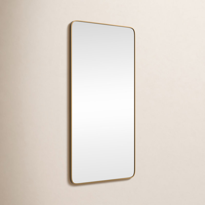 Miroir mural Sabine, Laiton, 60 po x 30 po