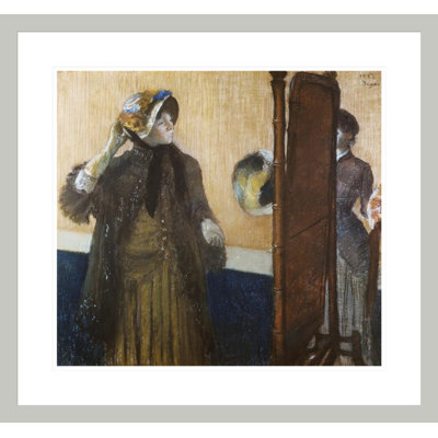 At the Milliner's by Edgar Degas -Framed Giclee Print