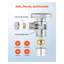 Paquet de 10 valves d'arrêt 1/4 d'angle, entrée de compression 1/2 po x sortie de compression 3/8 po, valve d'arrêt en laiton sans plomb pour la plomberie de cuisine et de salle de bain