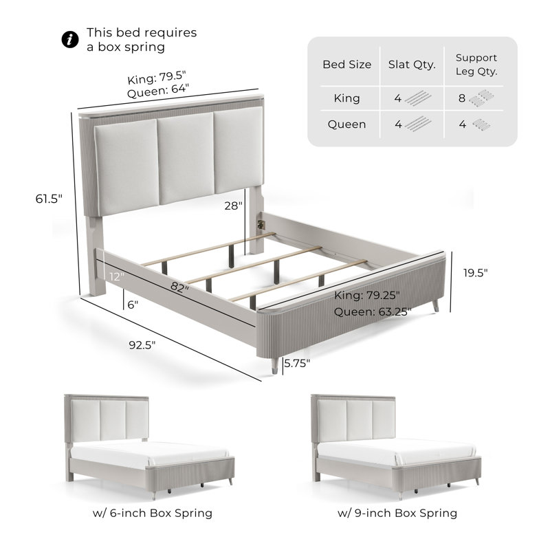 Cavin Bed, Queen