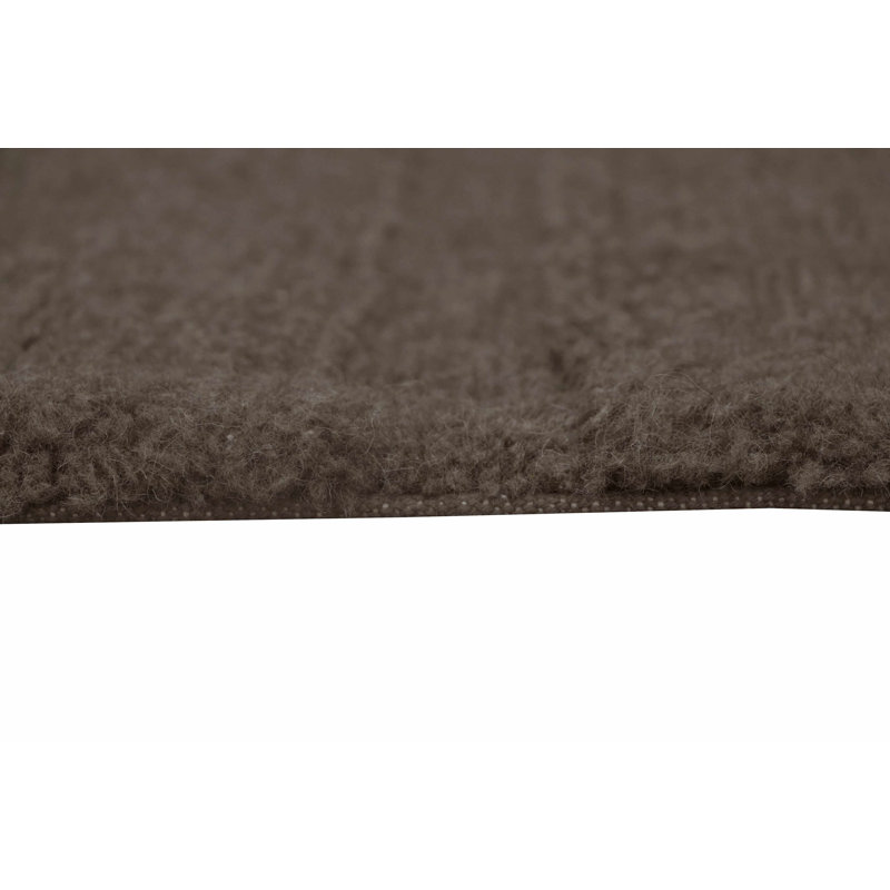 Sheep Of The World Hand Tufted Wool Area Rug in Sheep Brown, Rectangle 5'7" x 7'10"