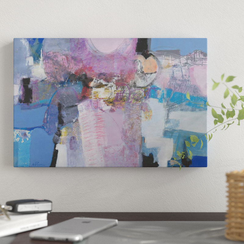 « simpatia », reproduction sur toile, H 40 po x l 60 po x P 1,5 po, Pas de tapis, Toile tendue
