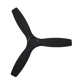52" Willow 3 - Blade Standard Ceiling Fan with Remote Control