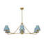 Luminaire suspendu 6 lumières bleu-539098796