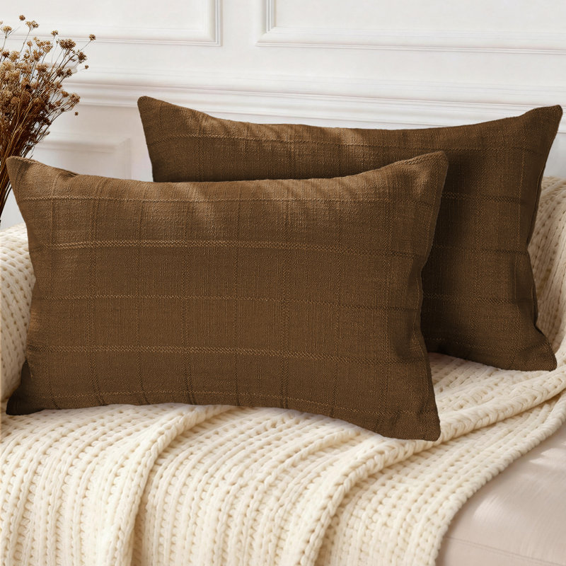 Housses pour coussins décoratifs Boho, Brique, Rectangle H 12 po x l 20 po