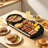 2-in-1 Electric Grill with Hot Pot 2200W Non-Stick Smokeless with 5 Heat Levels for 2-10 People Indoor Outdoor Use