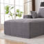 Canapé modulaire en mousse Ultimate Comfort, élégance en velours côtelé, polyvalent en forme de L