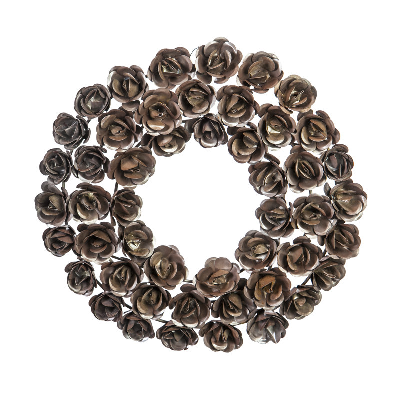 Couronne de rose en métal 15 pi