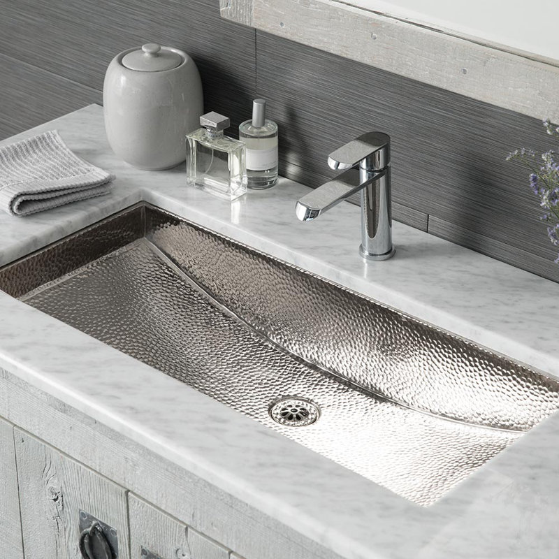 Grille d'évier de salle de bain Teardrop, Nickel poli