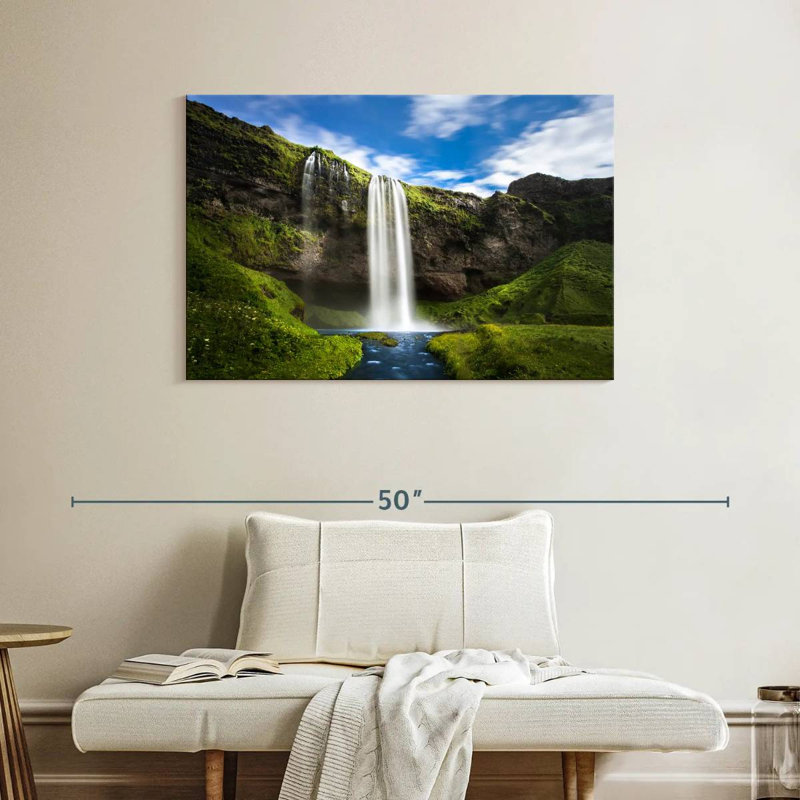 Alvord chassant les chutes d'eau, H 26 po x l 39 po