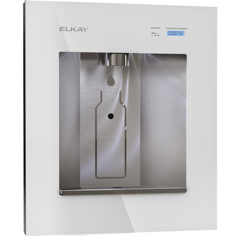 Distributeur d'eau commercialisé encastré Liv Pro, Blanc Aspen