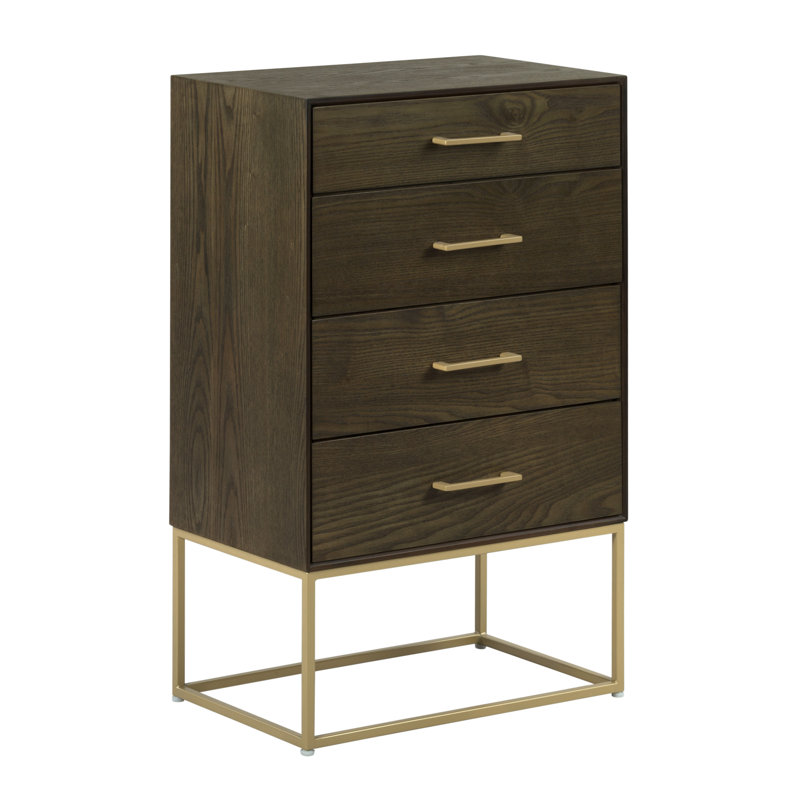 Commode 4 tiroirs Tommy Hilfiger Franklin, noyer