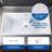 67" x 32" Freestanding Soaking Acrylic Rectangular Bathtub, Non-Slip Design-106928052-106928056