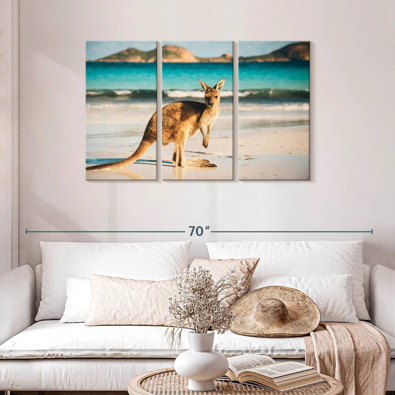 Brampt Beach Kangaroo, 28" H x 45" W