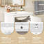 Meuble-lavabo simple autoportant de 18 po avec porte à fermeture douce, tiroir et support-1242545785