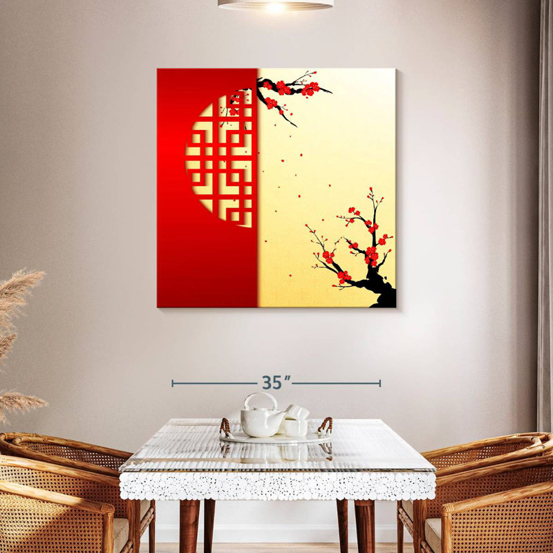 Harnek Chinese New Year Blossoms, 39" H x 39" W