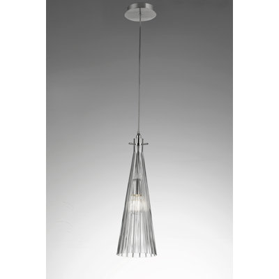 Costa 1 - Light Nickel Cone Pendant