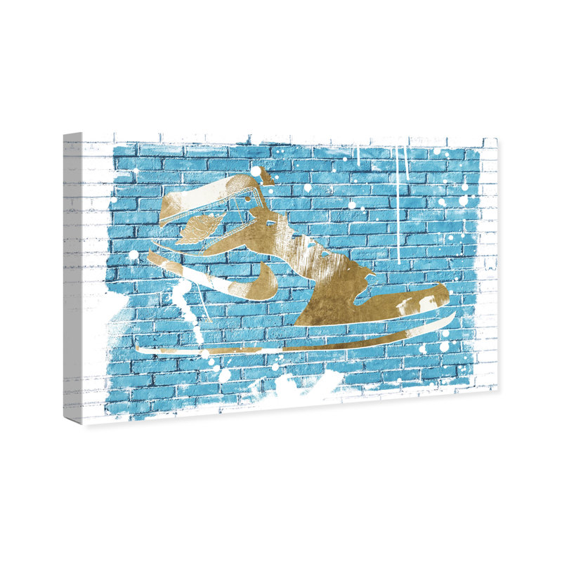 Stylish Sneaker Graffiti - Impression sur toile, Toile tendue, H 20 po x l 30 po