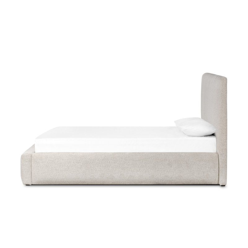Quincy Upholstered Bed, King, Plushtone Linen