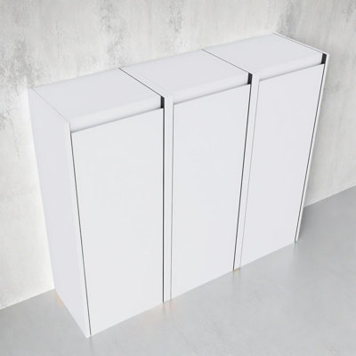 Armoire murale de salle de bain 12 "avec portes à fermeture douce 12"