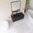 42'' Wall Mounted Single Bathroom Vanity With Black Quartz Sand Basin-1803270874