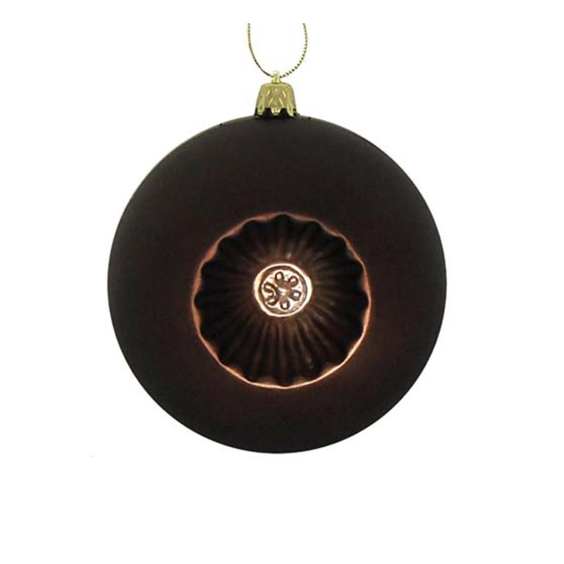 Boule de Noël mat incassable, Brun