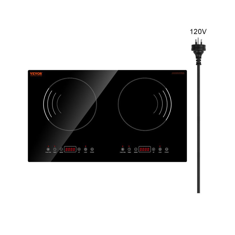 Brûleur de comptoir électrique à induction 2 brûleurs 1800W