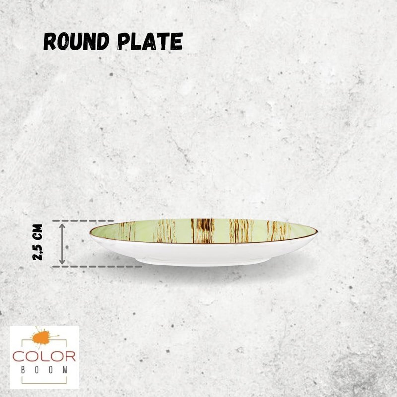 Wilmax Colourboom 18cm Round Plate 18 Cm, Pistachio