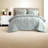 Piece Twin XL Bedding Sets, Green Polyester Modern Comforter Set for Bedroom
