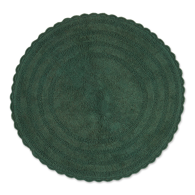 Hoang Cotton Bath Mat, Dark Green