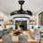 Smart Bluetooth Ceiling Fan With Dimmable Rgb Light And Music Speaker