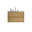 Meuble-lavabo mural chic avec lavabo en céramique et beaucoup de rangement-558774846