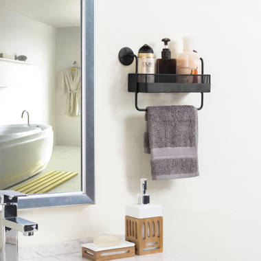 Urban Wood Bathroom Shelves with Towel Bar – MyGift