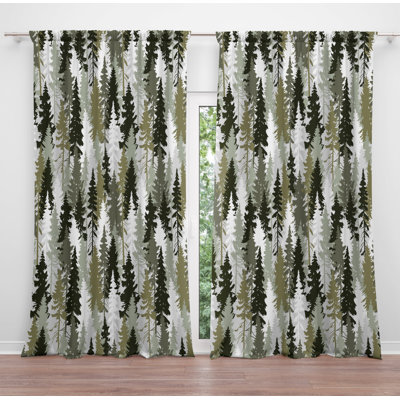 Paire de rideaux obscurcissant en polyester Anitra