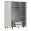 Tasheanna 3 Door Manufactured Wood Wardrobe