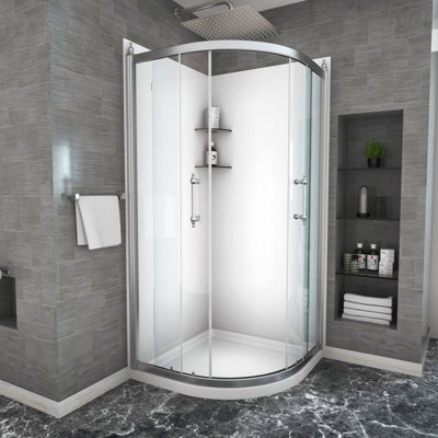 Shower Door 36" X 75" Framed Tub Shower Enclosure Door In Chrome
