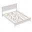 Lit plateforme, bois massif blanc-1019921290
