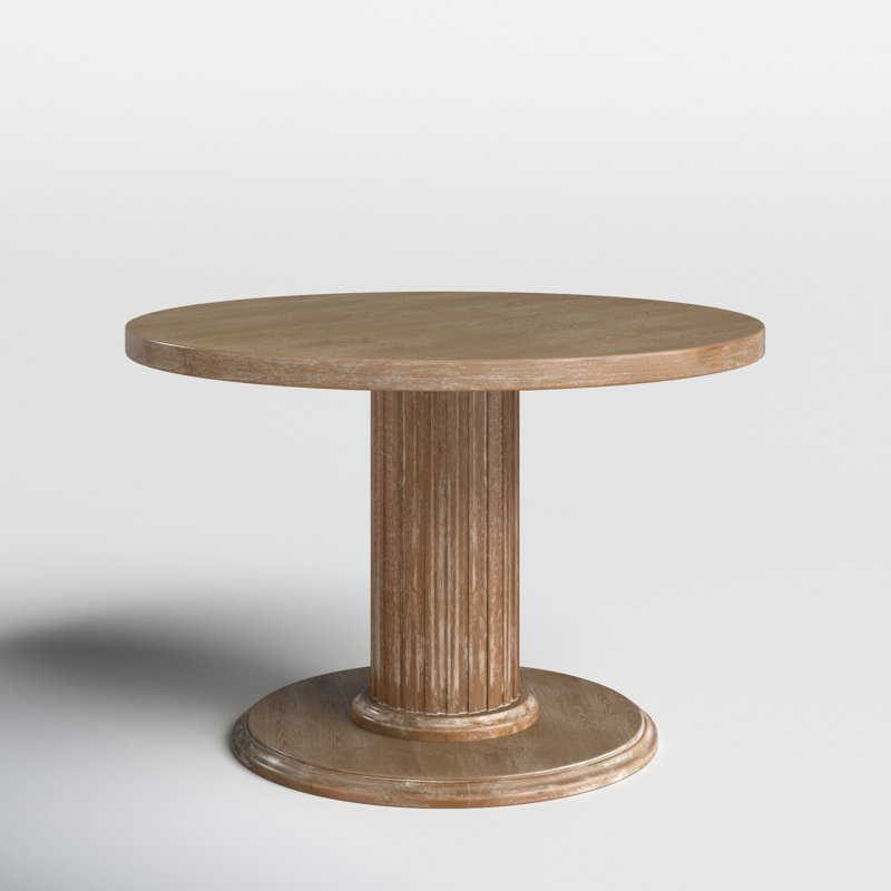Milburn Round Solid Wood Base Dining Table