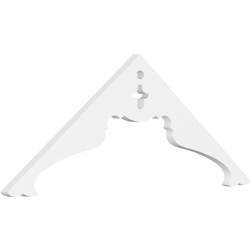 Heath Signature Urethane Gable Pediment, Primed Tan, 13.5"H x 36"W, 9/12