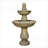 Fountains 47.2 Inch 2-Tier Freestanding Outdoor Fountain for Garden Patio Backyard | Concrete / Cement | Waterfall; Tiered; Fountain