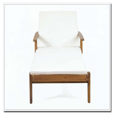 Chaise longue rembourrée, facile à nettoyer et résistante à l'eau