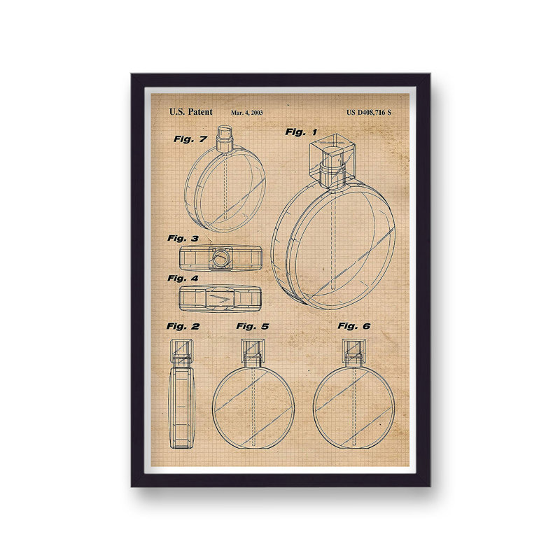 Atomiser US Patent Print - Single Picture Frame Print