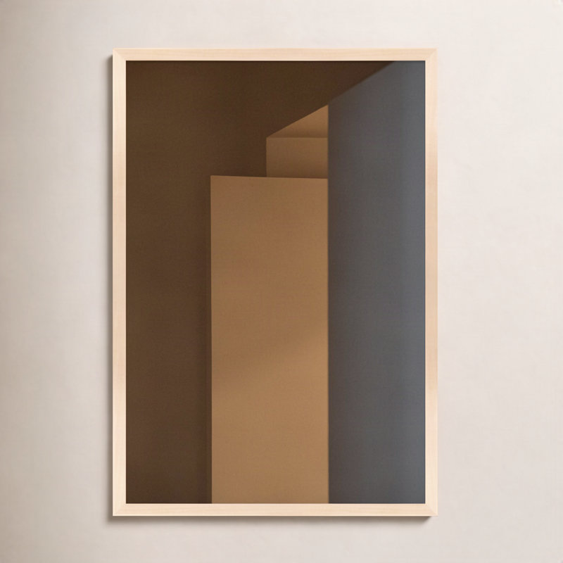 Monolith by Svetlana Smirnova - Framed Wall Art, 38" H x 26.5" W, Maple