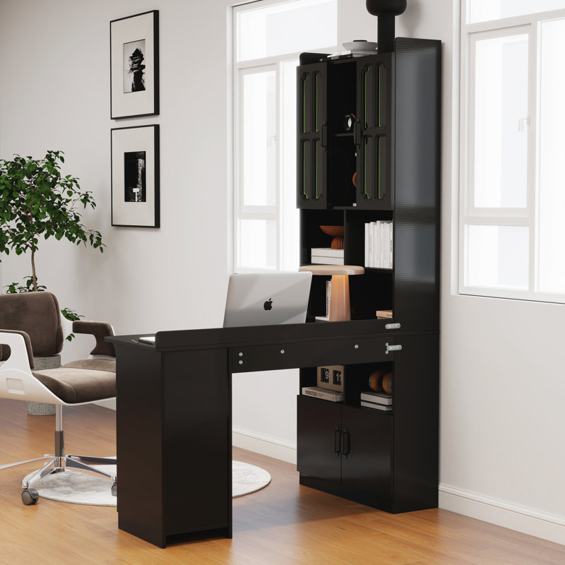 L-shaped Computer Desk, Black