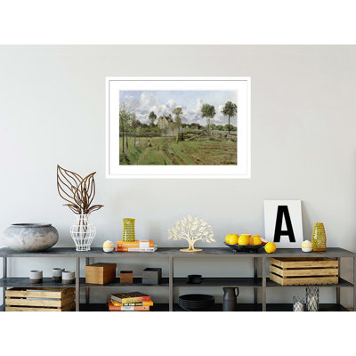«Landscape Louveciennes» par Camille Pissarro, impression giclée sur cadre