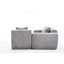 Canapé modulaire gris - confortable et spacieux pour la maison avec sièges profonds-1160634843