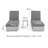 Damne 195cm Long Reclining Single Chaise with Cushions and Table
