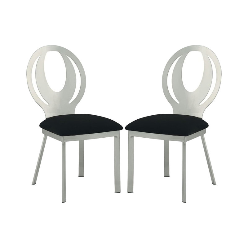 Microfibre et chaises d'appoint en métal