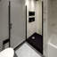 Porte de douche pivotante sans cadre l 34 po x H 72 po